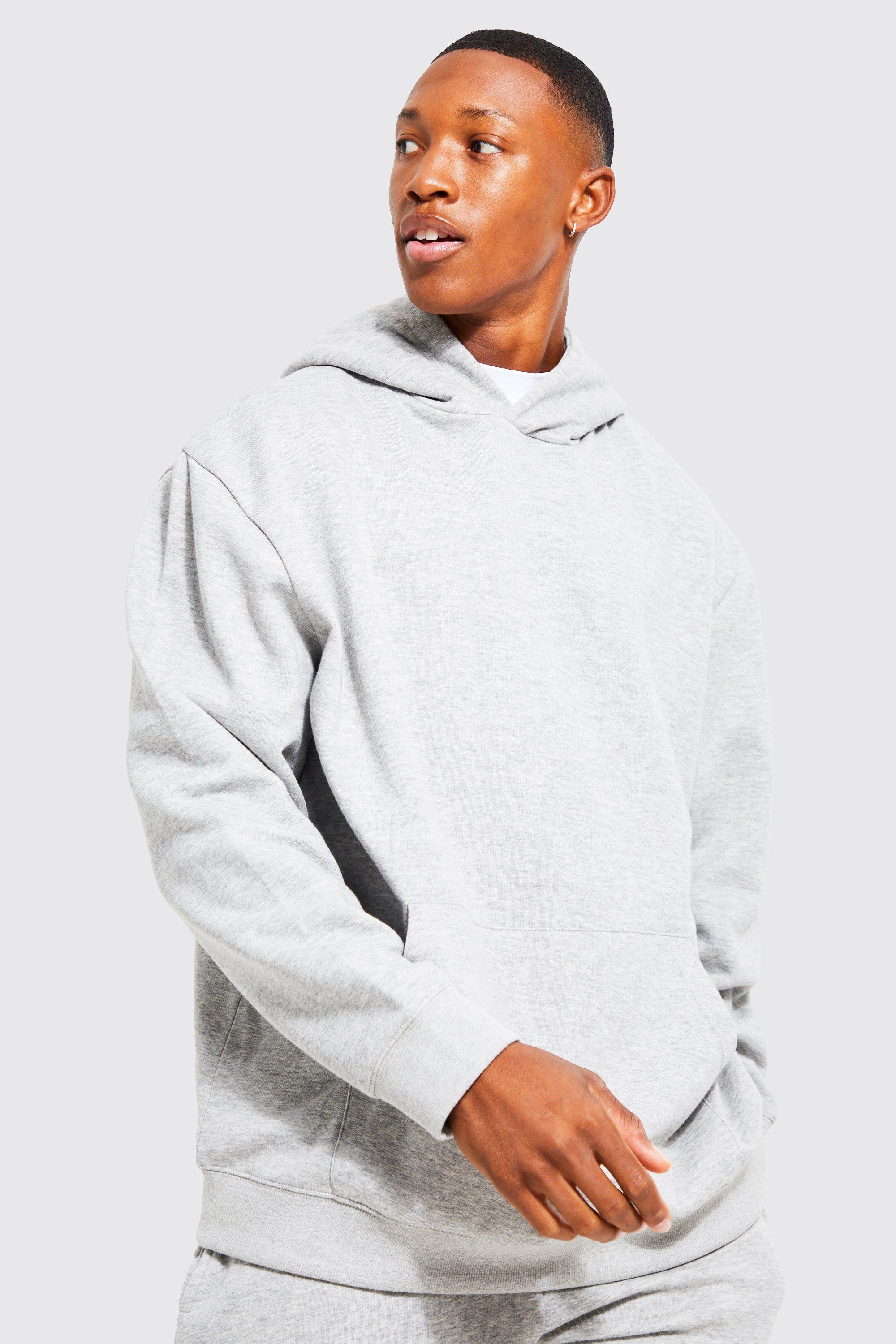 Boohooman sale grey hoodie